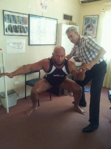 My Chiro muscle tests me in Full range Squat